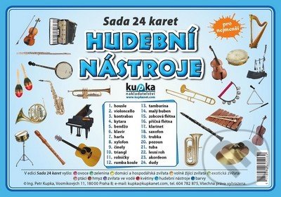 Kniha: Sada 24 karet - hudební nástroje (Petr Kupka). Kupka, 2011 Kniha: Sada 24 karet - hudební nástroje (Petr Kupka). Kupka, 2011