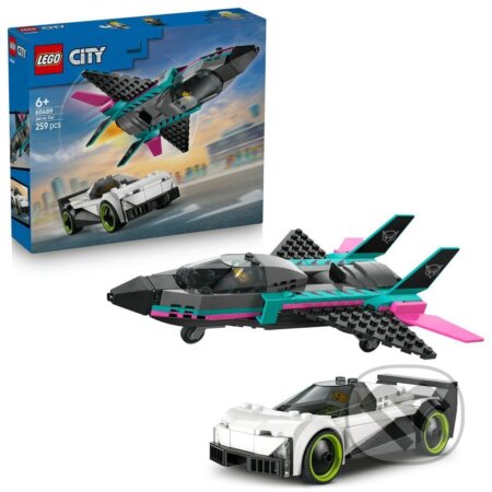 Společenská hra: LEGO® City 60489 Stíhačka vs. auto (LEGO). LEGO Společenská hra: LEGO® City 60489 Stíhačka vs. auto (LEGO). LEGO