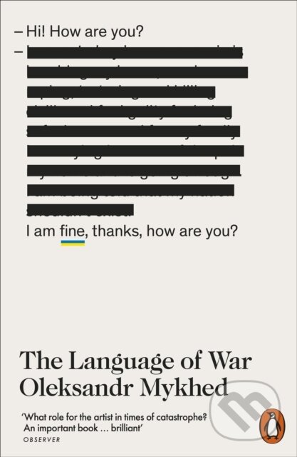 Kniha: The Language of War (Oleksandr Mykhed). Penguin Books, 2026 Kniha: The Language of War (Oleksandr Mykhed). Penguin Books, 2026