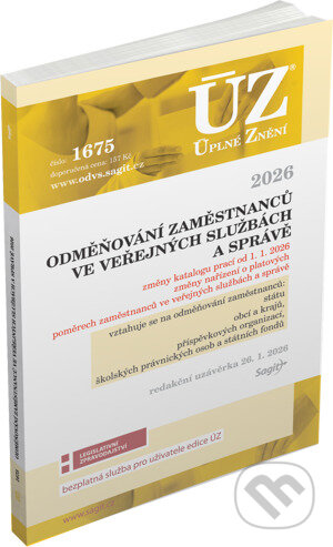 Kniha: ÚZ 1675 Odměňování zaměstnanců (VS) (Sagit). Sagit, 2026 Kniha: ÚZ 1675 Odměňování zaměstnanců (VS) (Sagit). Sagit, 2026