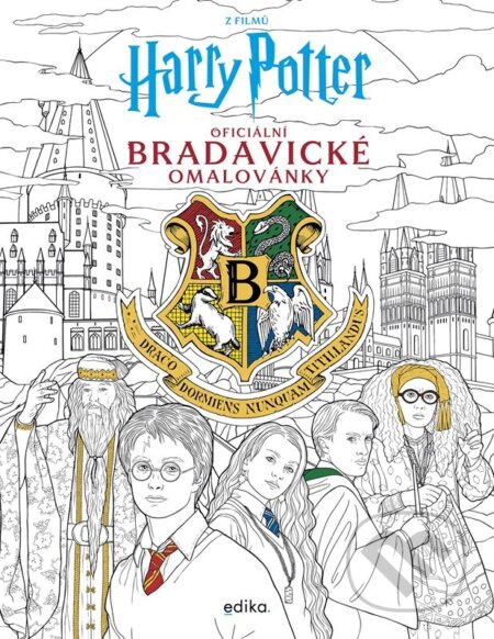 Kniha: Harry Potter: Oficiální bradavické omalovánky (Paula Rozelle Hanback). Edika, 2026 Kniha: Harry Potter: Oficiální bradavické omalovánky (Paula Rozelle Hanback). Edika, 2026