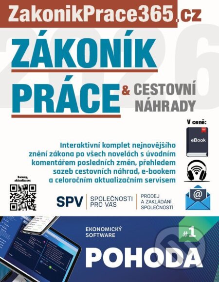 E-kniha: Zákoník práce a Cestovní náhrady 2026 s komentářem změn (-). DonauMedia, 2026 E-kniha: Zákoník práce a Cestovní náhrady 2026 s komentářem změn (-). DonauMedia, 2026