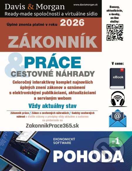 E-kniha: Zákonník práce a Cestovné náhrady 2026 (DonauMedia). DonauMedia, 2026 E-kniha: Zákonník práce a Cestovné náhrady 2026 (DonauMedia). DonauMedia, 2026