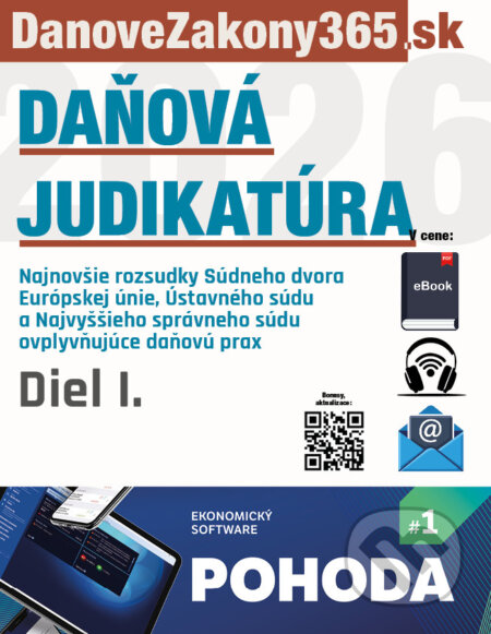 E-kniha: Daňová judikatúra - Diel I. (DonauMedia). DonauMedia, 2026 E-kniha: Daňová judikatúra - Diel I. (DonauMedia). DonauMedia, 2026