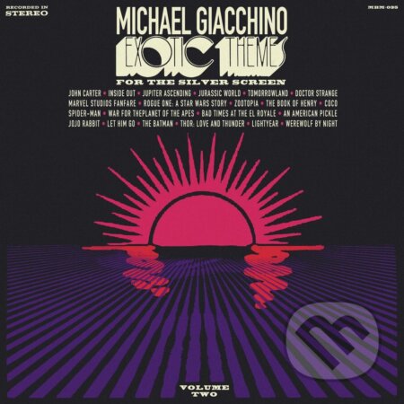 Hudební CD: Michael Giacchino: Exotic Themes For The Silver Screen, Vol. 2 (140Gr.) (Warner Music). Warner Music, 2025 Hudební CD: Michael Giacchino: Exotic Themes For The Silver Screen, Vol. 2 (140Gr.) (Warner Music). Warner Music, 2025