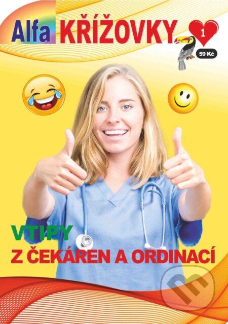 Kniha: Křížovky 1/2026 - Vtipy z čekáren a ordinací (Alfasoft). Alfasoft, 2026 Kniha: Křížovky 1/2026 - Vtipy z čekáren a ordinací (Alfasoft). Alfasoft, 2026