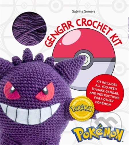 Kniha: Pokémon Crochet Gengar Kit (Sabrina Somers). David and Charles, 2026 Kniha: Pokémon Crochet Gengar Kit (Sabrina Somers). David and Charles, 2026