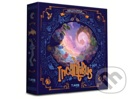 Společenská hra: Incantibus (Charles Chevallier). Tlama games, 2025 Společenská hra: Incantibus (Charles Chevallier). Tlama games, 2025