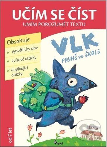 Kniha: Vlk, prvně ve škole (Petr Šulc). Pierot, 2026 Kniha: Vlk, prvně ve škole (Petr Šulc). Pierot, 2026