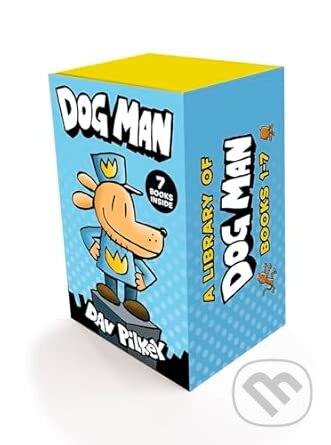 Kniha: A Library of Dog Man (books 1-7) (Dav Pilkey). Scholastic, 2026 Kniha: A Library of Dog Man (books 1-7) (Dav Pilkey). Scholastic, 2026