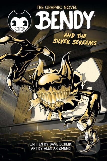 Kniha: Bendy Graphic Novel: Bendy and the Silver Screams (Dave Scheidt). Scholastic, 2026 Kniha: Bendy Graphic Novel: Bendy and the Silver Screams (Dave Scheidt). Scholastic, 2026