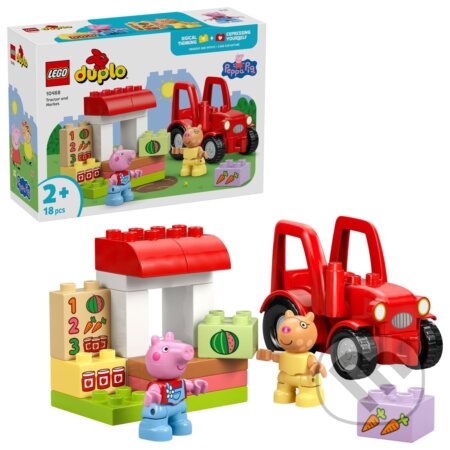 Společenská hra: LEGO® DUPLO® Prasiatko Peppa 10468 Traktor a trh (LEGO). LEGO, 2026 Společenská hra: LEGO® DUPLO® Prasiatko Peppa 10468 Traktor a trh (LEGO). LEGO, 2026