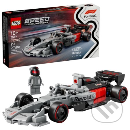 Spoločenská hra: LEGO® Speed Champions 77259 Pretekárske auto Audi Revolut F1® Team R26 (LEGO). LEGO, 2026 Spoločenská hra: LEGO® Speed Champions 77259 Pretekárske auto Audi Revolut F1® Team R26 (LEGO). LEGO, 2026