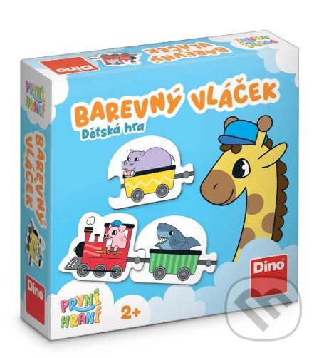 Společenská hra: První hraní: Barevný vláček (Dino). Dino, 2026 Společenská hra: První hraní: Barevný vláček (Dino). Dino, 2026