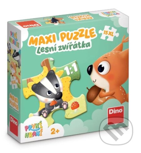 Puzzle: První hraní: Lesní zvířátka 15 maxi puzzle (Dino). Dino, 2026 Puzzle: První hraní: Lesní zvířátka 15 maxi puzzle (Dino). Dino, 2026