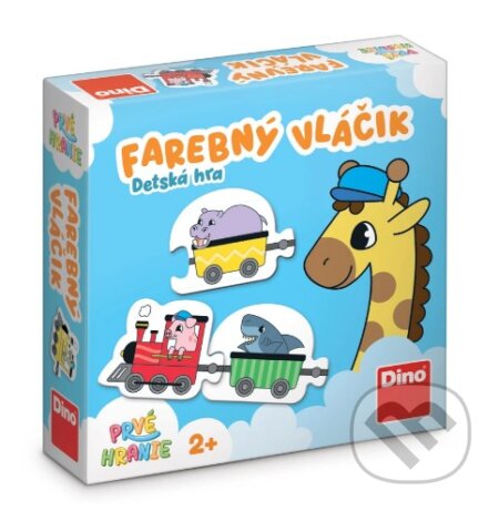 Spoločenská hra: Prvé hranie: Farebný vláčik (Dino). Dino, 2026 Spoločenská hra: Prvé hranie: Farebný vláčik (Dino). Dino, 2026