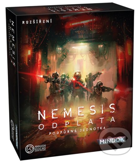 Společenská hra: Nemesis CZ: Odplata – Podpůrná jednotka (rozšírenie) (Mindok). Mindok, 2026 Společenská hra: Nemesis CZ: Odplata – Podpůrná jednotka (rozšírenie) (Mindok). Mindok, 2026