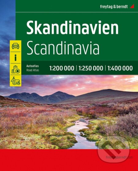 Skandinávie 1:200 000 - 1:400 000 / autoatlas (freytag&berndt). freytag&berndt, 2026 Skandinávie 1:200 000 - 1:400 000 / autoatlas (freytag&berndt). freytag&berndt, 2026