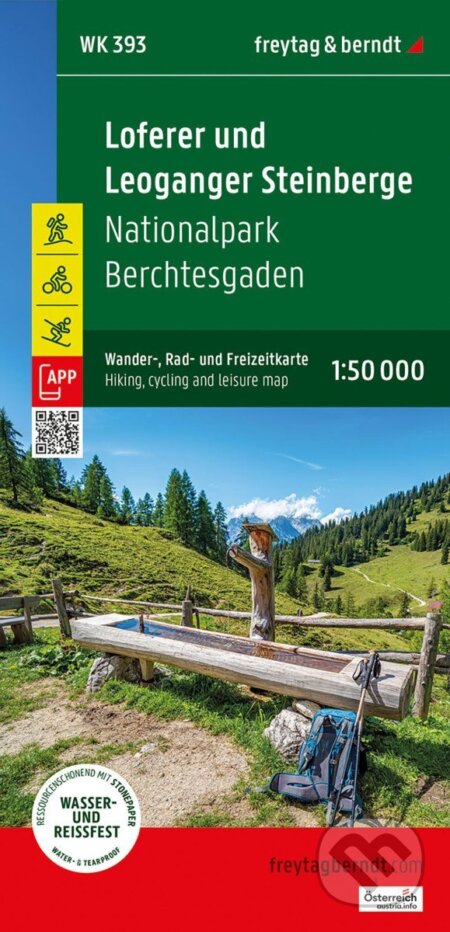 Kniha: Loferer a Leoganger Steinberge 1:50 000 / turistická, cyklistická a rekreační mapa (-). freytag&berndt, 2025 Kniha: Loferer a Leoganger Steinberge 1:50 000 / turistická, cyklistická a rekreační mapa (-). freytag&berndt, 2025
