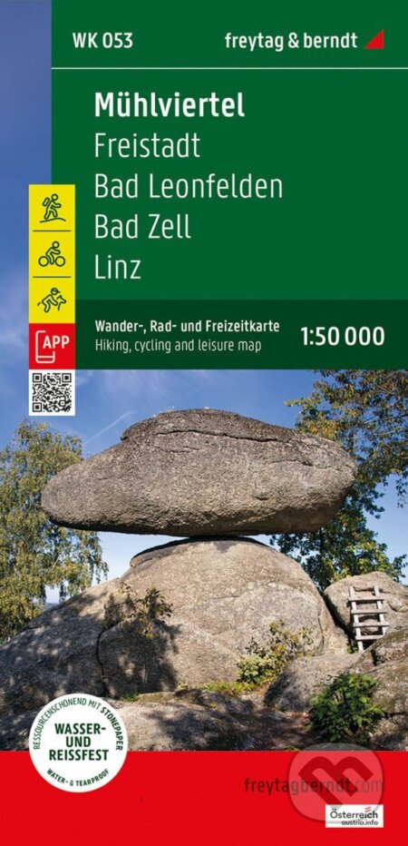 Kniha: Mühlviertel 1:50 000 / turistická, cyklistická a rekreační mapa (-). freytag&berndt, 2025 Kniha: Mühlviertel 1:50 000 / turistická, cyklistická a rekreační mapa (-). freytag&berndt, 2025