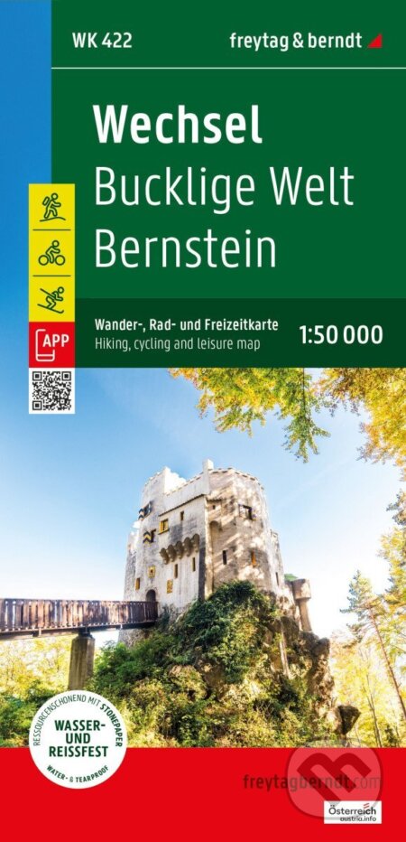 Kniha: Wechsel - Bucklige Welt - Bernstein 1:50 000 / turistická mapa (-). freytag&berndt, 2026 Kniha: Wechsel - Bucklige Welt - Bernstein 1:50 000 / turistická mapa (-). freytag&berndt, 2026