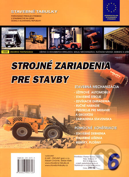 Kniha: Stavebné tabuľky 6 (A- Projekt). A- Projekt, 2003 Kniha: Stavebné tabuľky 6 (A- Projekt). A- Projekt, 2003