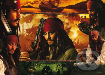 Puzzle: Kapitán Jack Sparrow (Ravensburger). Ravensburger, 2007 Puzzle: Kapitán Jack Sparrow (Ravensburger). Ravensburger, 2007