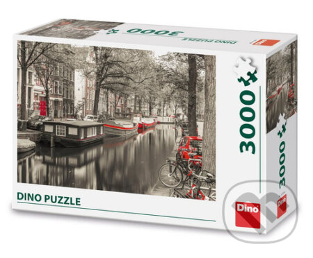 Puzzle: Puzzle 3000: Kanál v Amsterdamu (Dino). Dino, 2026 Puzzle: Puzzle 3000: Kanál v Amsterdamu (Dino). Dino, 2026
