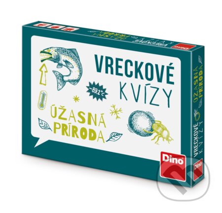 Spoločenská hra: Vreckové kvízy – Úžasná príroda (Dino). Dino, 2026 Spoločenská hra: Vreckové kvízy – Úžasná príroda (Dino). Dino, 2026