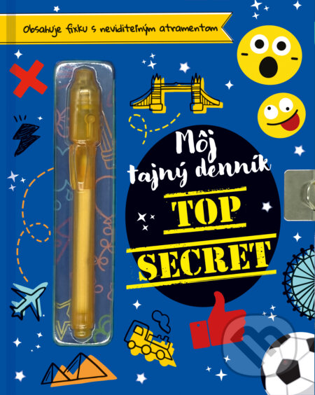 Kniha: Môj tajný denník – Top secret (Autorský kolektív). Slovart, 2026 Kniha: Môj tajný denník – Top secret (Autorský kolektív). Slovart, 2026