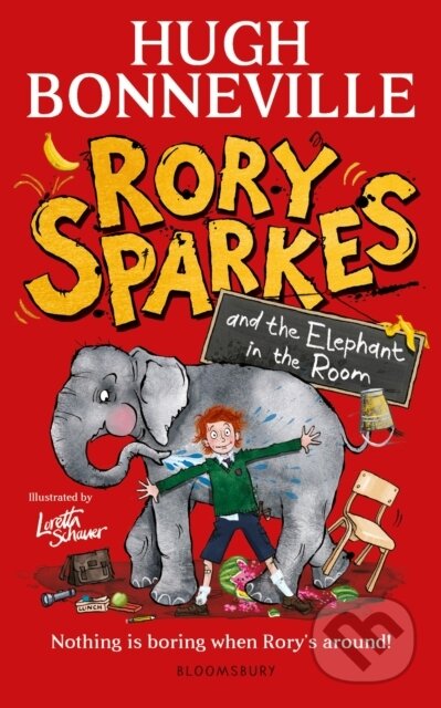 Kniha: Rory Sparkes and the Elephant in the Room (Hugh Bonneville). Bloomsbury, 2026 Kniha: Rory Sparkes and the Elephant in the Room (Hugh Bonneville). Bloomsbury, 2026