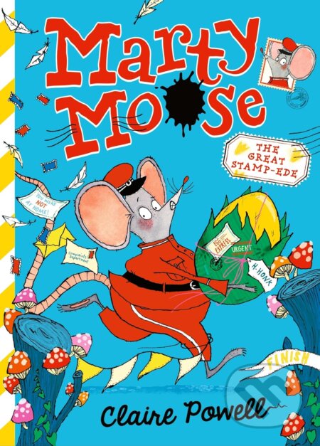 Kniha: Marty Moose: The Great Stamp-ede (Claire Powell). Walker books, 2026 Kniha: Marty Moose: The Great Stamp-ede (Claire Powell). Walker books, 2026