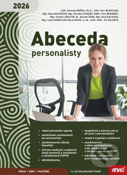 Kniha: Abeceda personalisty 2026 (Autorský kolektiv). ANAG, 2026 Kniha: Abeceda personalisty 2026 (Autorský kolektiv). ANAG, 2026