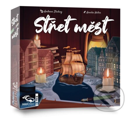 Společenská hra: Střet měst (Andreas Steding). Asmodee Czech Republic, 2026 Společenská hra: Střet měst (Andreas Steding). Asmodee Czech Republic, 2026