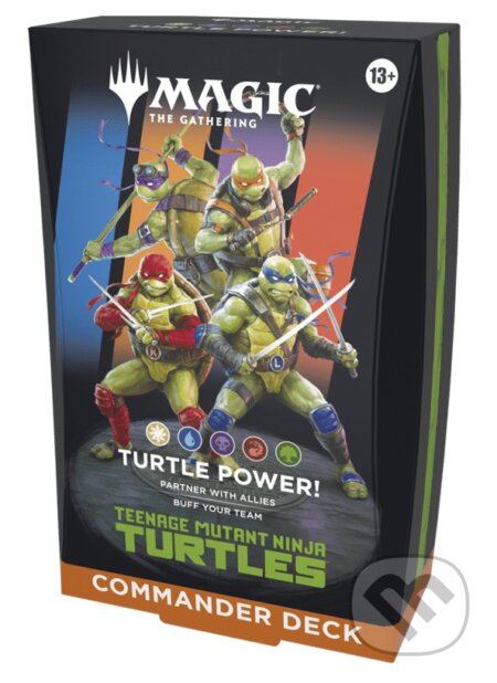 Spoločenská hra: Teenage Mutant Ninja Turtles Commander Deck - Magic: The Gathering (Wizards of The Coast). Wizards of The Coast, 2026 Spoločenská hra: Teenage Mutant Ninja Turtles Commander Deck - Magic: The Gathering (Wizards of The Coast). Wizards of The Coast, 2026