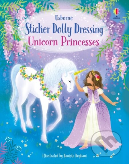 Kniha: Sticker Dolly Dressing Unicorn Princesses (Fiona Watt). Usborne, 2026 Kniha: Sticker Dolly Dressing Unicorn Princesses (Fiona Watt). Usborne, 2026