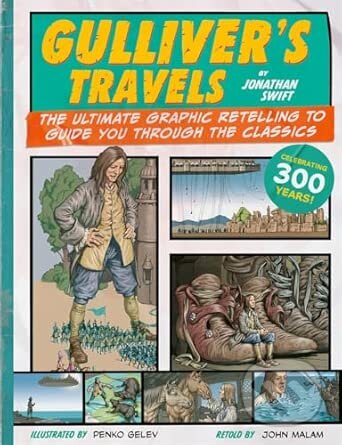 Kniha: Classic Comics: Gulliver's Travels (John Malam). Bonnier Books, 2026 Kniha: Classic Comics: Gulliver's Travels (John Malam). Bonnier Books, 2026