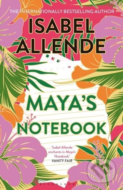 Kniha: Maya's Notebook (Isabel Allende). Bloomsbury, 2026 Kniha: Maya's Notebook (Isabel Allende). Bloomsbury, 2026