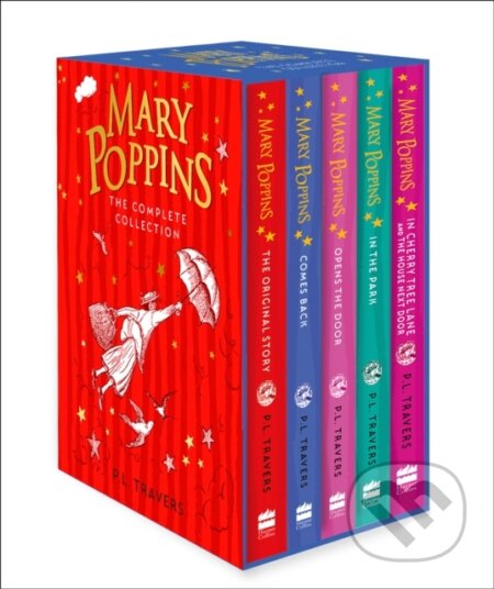 Kniha: Mary Poppins – The Complete Collection Box Set (P. L. Travers). HarperCollins, 2020 Kniha: Mary Poppins – The Complete Collection Box Set (P. L. Travers). HarperCollins, 2020