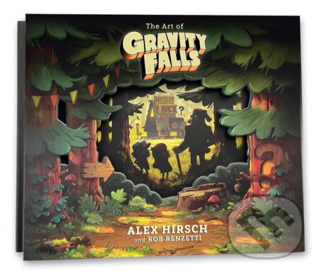 Kniha: The Art of Gravity Falls (Alex Hirsch a Rob Renzetti). Hyperion, 2026 Kniha: The Art of Gravity Falls (Alex Hirsch a Rob Renzetti). Hyperion, 2026