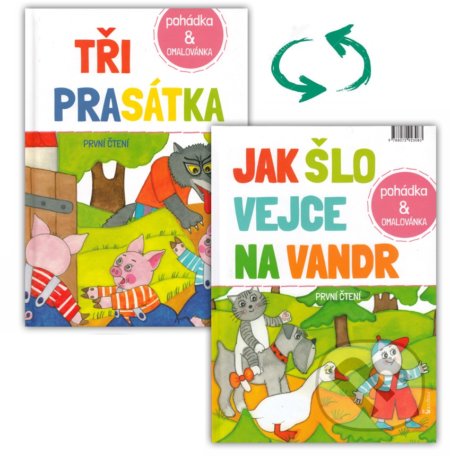 Kniha: Tři prasátka /Jak šlo vejce na vandr (Axióma). Axióma, 2014 Kniha: Tři prasátka /Jak šlo vejce na vandr (Axióma). Axióma, 2014