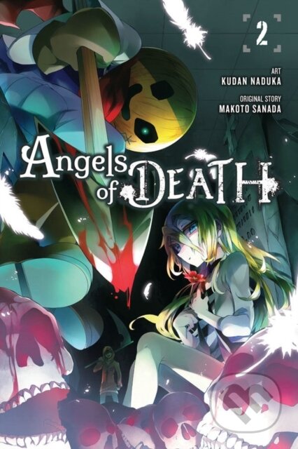 Kniha: Angels of Death, Vol. 2 (Anthony Quintessenza, Makoto Sanada, Kudan Naduka a Ko Ransom). Yen Press, 2018 Kniha: Angels of Death, Vol. 2 (Anthony Quintessenza, Makoto Sanada, Kudan Naduka a Ko Ransom). Yen Press, 2018