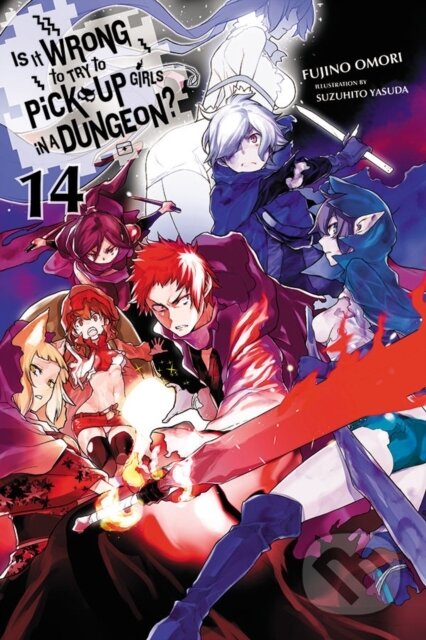 Kniha: Is It Wrong to Try to Pick Up Girls in a Dungeon?, Vol. 14 (light novel) (Fujino Omori, Winifred Bird a Suzuhito Yasuda). Yen Press, 2019 Kniha: Is It Wrong to Try to Pick Up Girls in a Dungeon?, Vol. 14 (light novel) (Fujino Omori, Winifred Bird a Suzuhito Yasuda). Yen Press, 2019