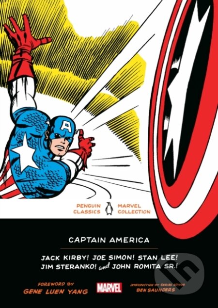 Kniha: Captain America (Jack Kirby, Stan Lee, Sr., John Romita, Joe Simon a Jim Steranko). Penguin Classics, 2022 Kniha: Captain America (Jack Kirby, Stan Lee, Sr., John Romita, Joe Simon a Jim Steranko). Penguin Classics, 2022