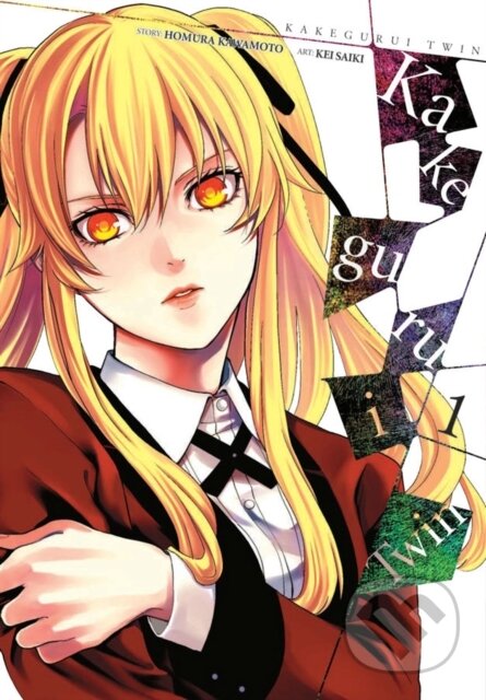 Kniha: Kakegurui Twin, Vol. 1 (Anthony Quintessenza, Kevin Gifford, Kei Saiki a Homura Kawamoto). Yen Press, 2019 Kniha: Kakegurui Twin, Vol. 1 (Anthony Quintessenza, Kevin Gifford, Kei Saiki a Homura Kawamoto). Yen Press, 2019