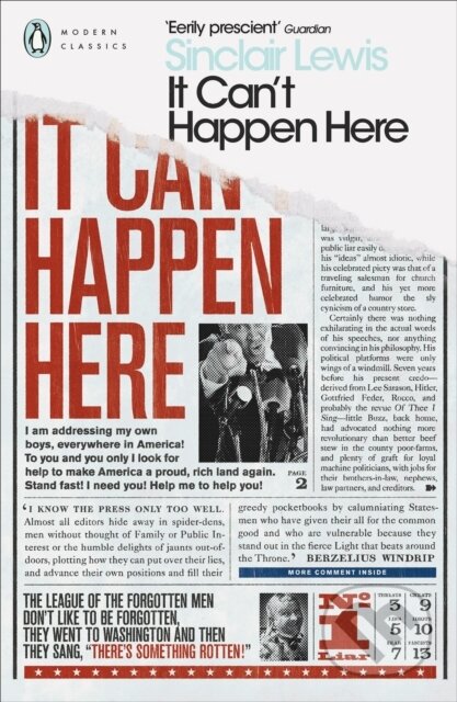 Kniha: It Can't Happen Here (Sinclair Lewis). Penguin Classics, 2017 Kniha: It Can't Happen Here (Sinclair Lewis). Penguin Classics, 2017