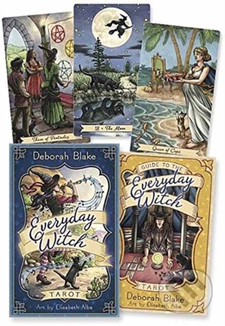 Kniha: Everyday Witch Tarot (Deborah Blake a Elisabeth Alba). Llewellyn Publications, 2017 Kniha: Everyday Witch Tarot (Deborah Blake a Elisabeth Alba). Llewellyn Publications, 2017
