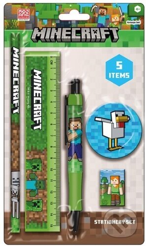 Minecraft Školní set Essential Chicken (Merch). Merch, 2026 Minecraft Školní set Essential Chicken (Merch). Merch, 2026