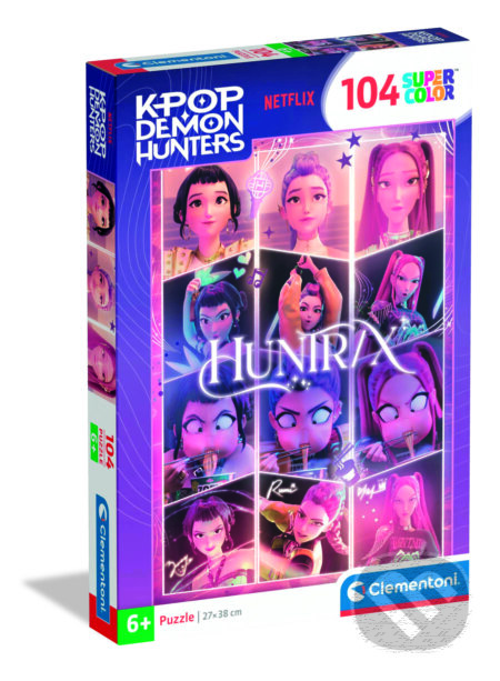 Puzzle: Puzzle 104 ks KPOP Demon Hunters - 2 (Clementoni). Clementoni, 2026 Puzzle: Puzzle 104 ks KPOP Demon Hunters - 2 (Clementoni). Clementoni, 2026