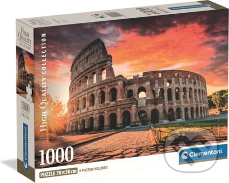 Puzzle: Puzzle Řím Koloseum při západu slunce (1000 dílků) (Clementoni). Clementoni, 2026 Puzzle: Puzzle Řím Koloseum při západu slunce (1000 dílků) (Clementoni). Clementoni, 2026